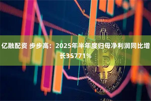 亿融配资 步步高：2025年半年度归母净利润同比增长35771%