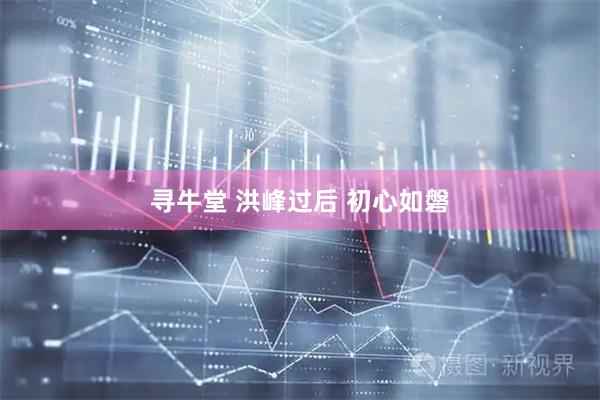 寻牛堂 洪峰过后 初心如磐